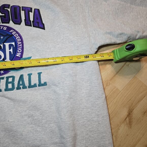 Vtg‎ Fruit of the Loom MN Sports Federation Crew Neck Sweatshirt XXL Embroidered - Picture 7 of 7